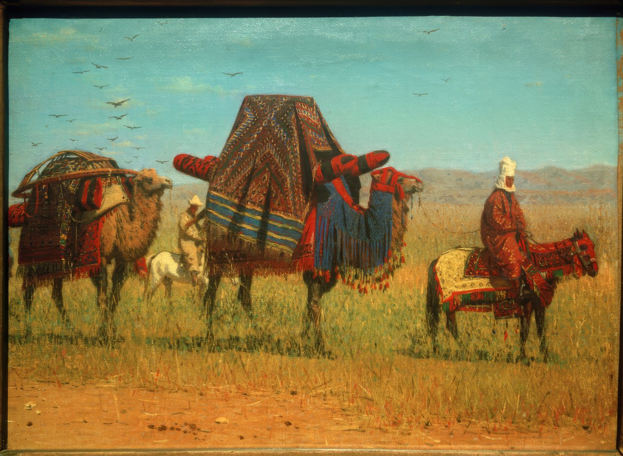 هجرة قيرغيزستان بواسطة Wassili W. Werestschagin
