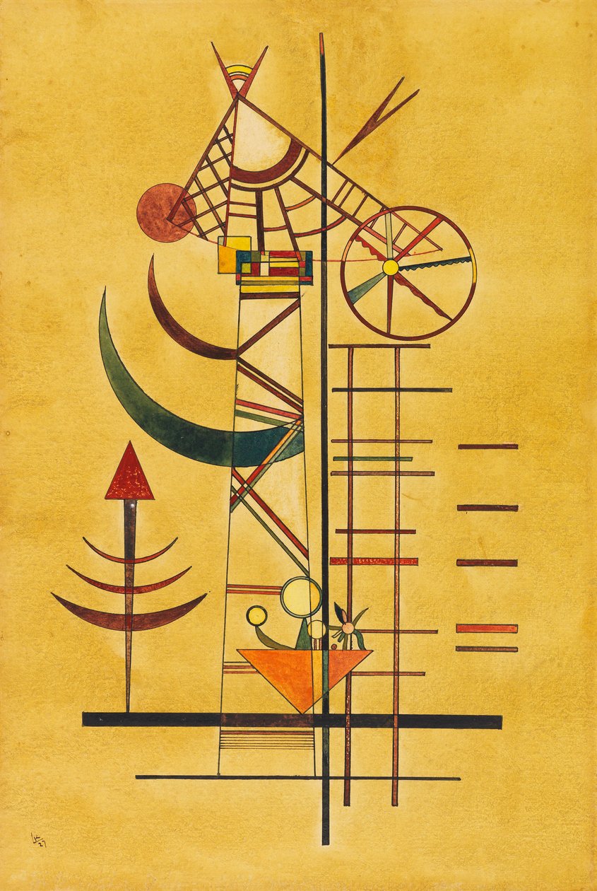 أطراف منحنية ، 1927. بواسطة فاسيلي كاندينسكي
