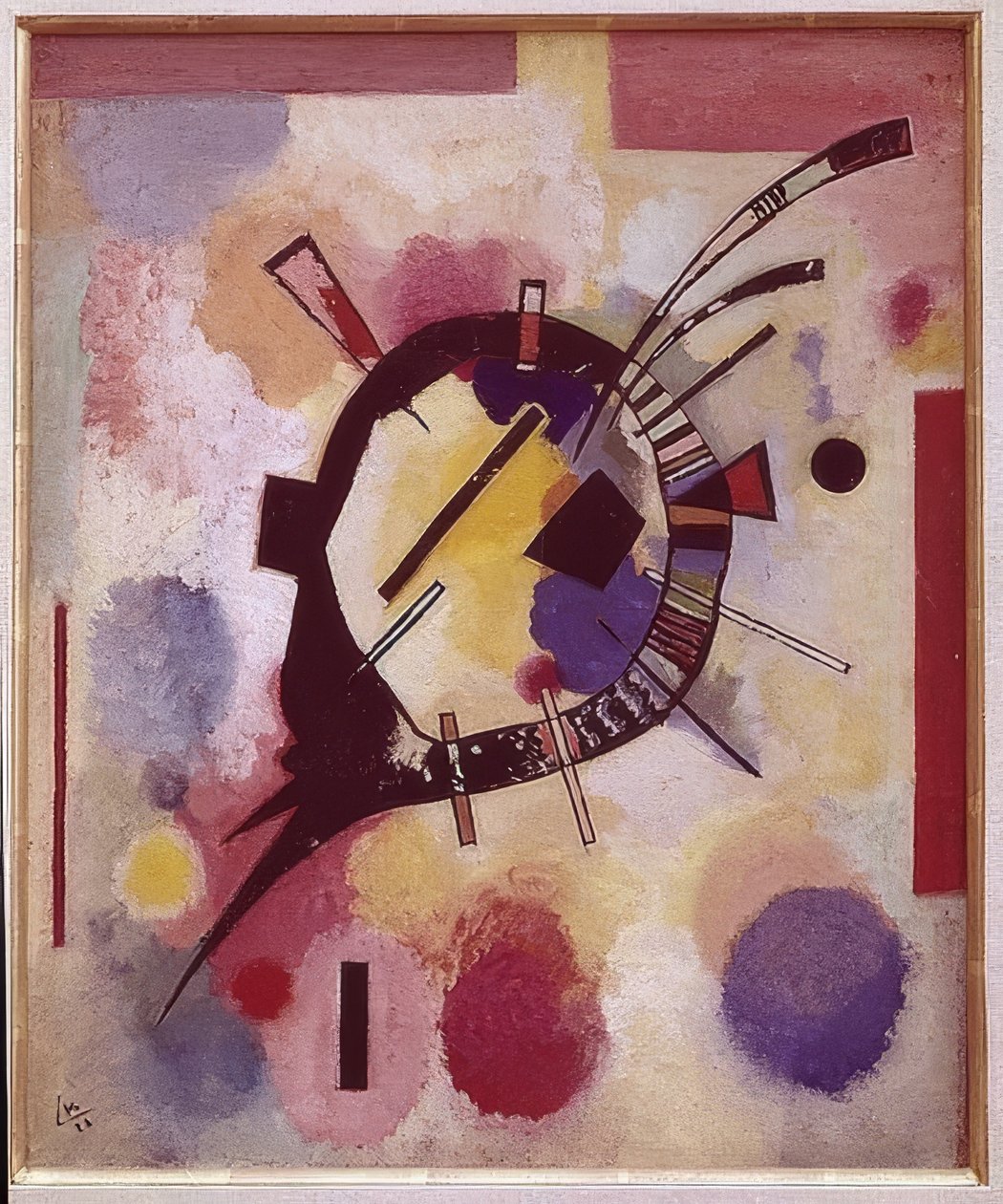 المركز الأصفر. 1926 بواسطة فاسيلي كاندينسكي