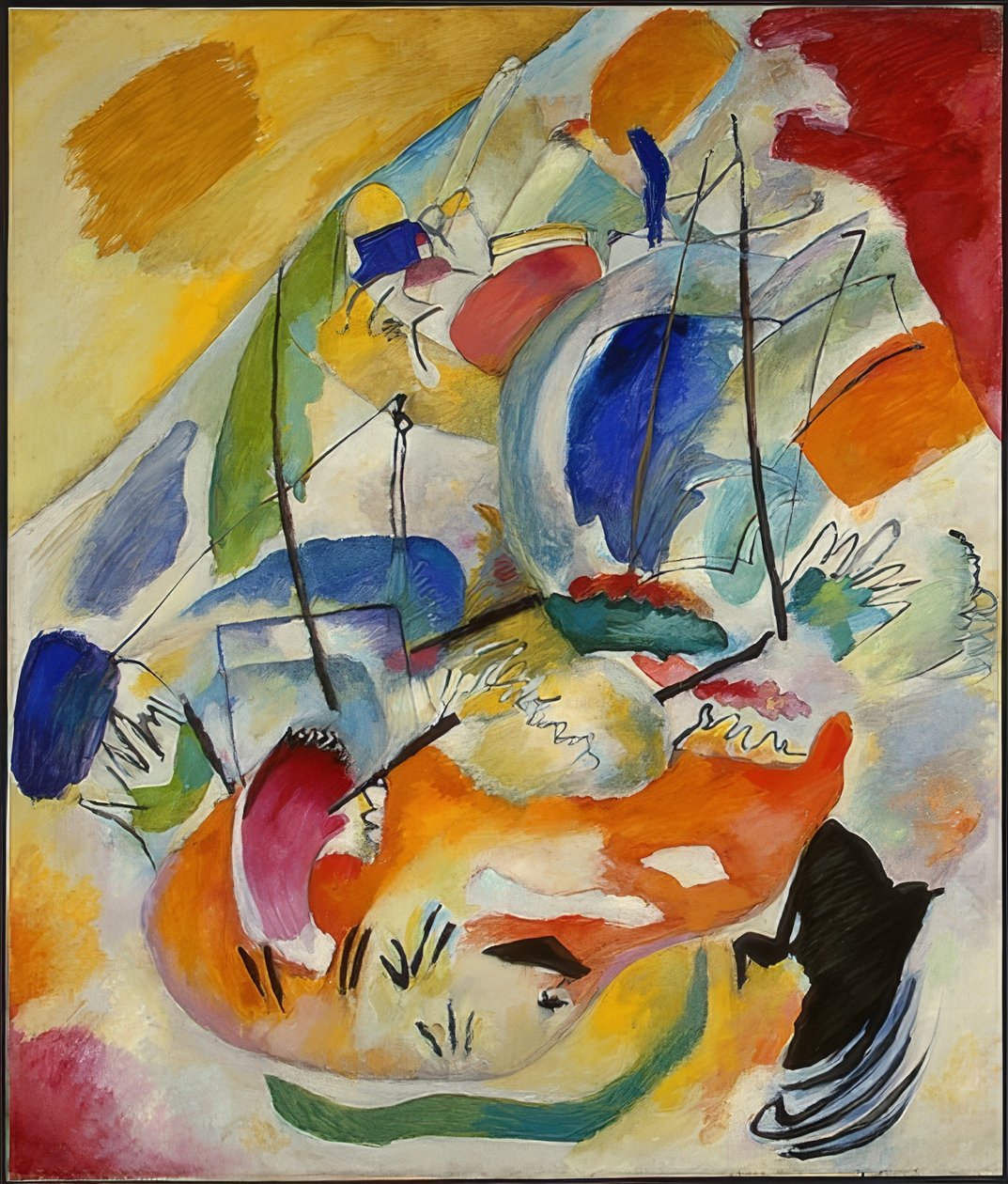 ارتجال 31 (معركة بحرية). 1913 بواسطة فاسيلي كاندينسكي