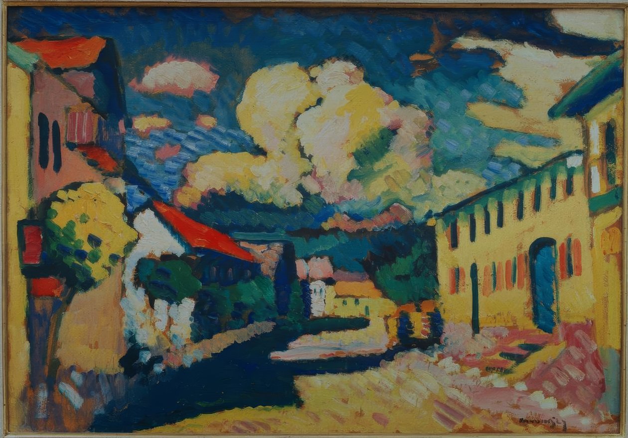 Murnau - Dorfstrasse بواسطة فاسيلي كاندينسكي