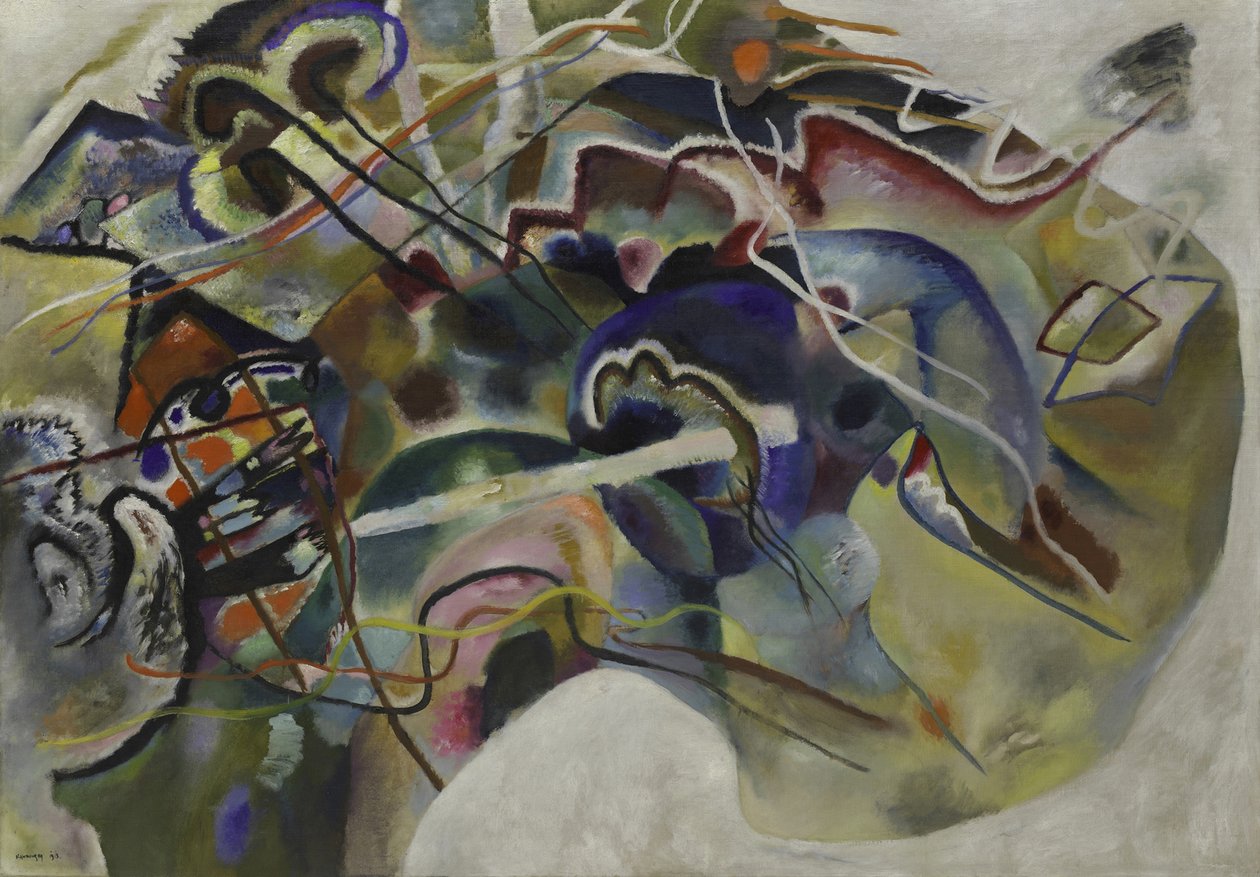 الرسم بالحدود البيضاء ، 1913 بواسطة فاسيلي كاندينسكي