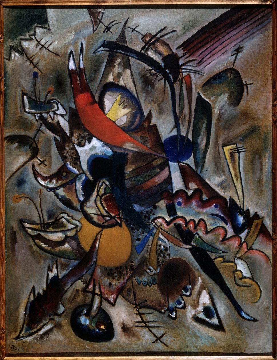 "" الرسم بالنقاط (التكوين رقم 223) "" Peinture de Vassily Kandinsky (ou Wassily Kandinski ou Kandinskij بواسطة فاسيلي كاندينسكي