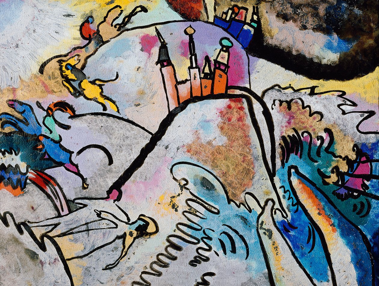 الرسم مع الشمس ، 1911. بواسطة فاسيلي كاندينسكي