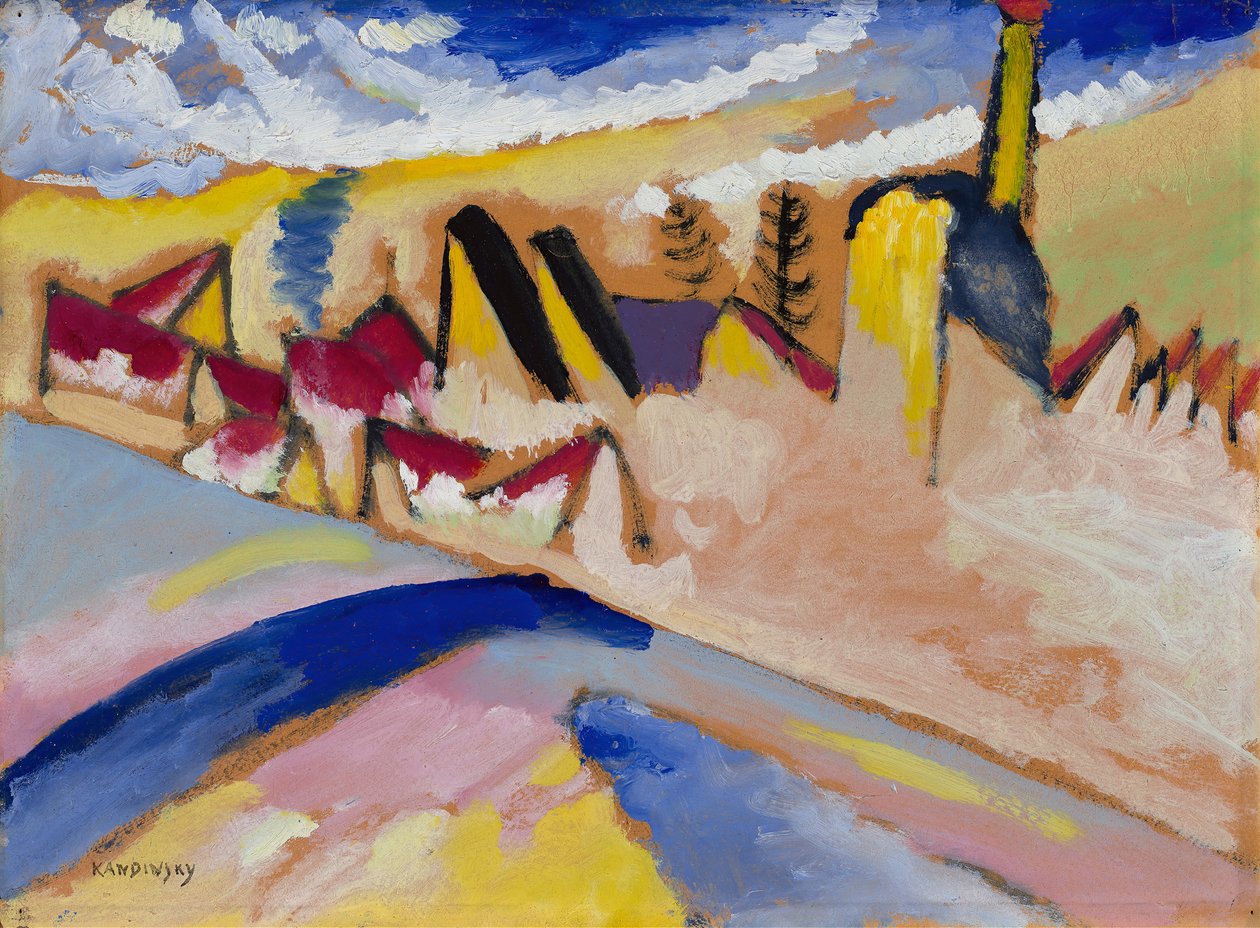دراسة لفصل الشتاء رقم II ، 1910-1911. بواسطة فاسيلي كاندينسكي