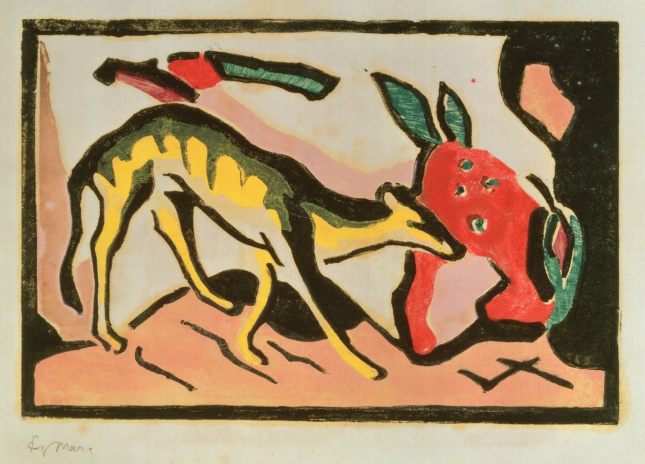 الفارس الأزرق بواسطة فاسيلي ومارك فرانز (1880 1916) كاندينسكي