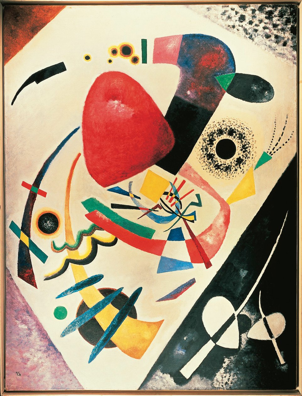 بقعة حمراء بواسطة فاسيلي ومارك فرانز (1880-1916) كاندينسكي