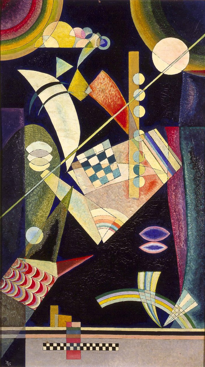 "صلابة حادة" Peinture de Vassily Kandinsky (ou Wassily Kandinski ou Kandinskij بواسطة فاسيلي ومارك فرانز (1880 1916) كاندينسكي