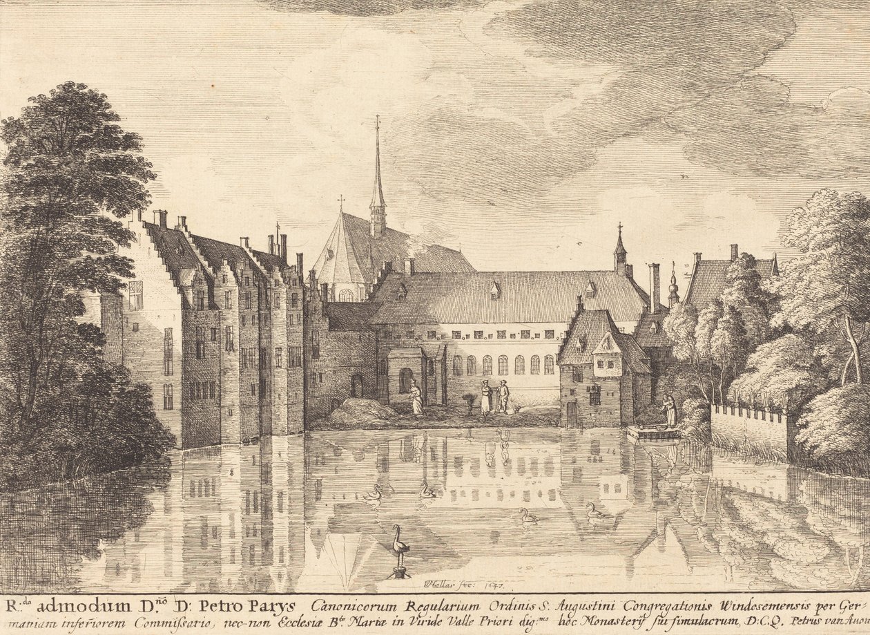 دير Groenendael ، 1647. بواسطة وينسلوس هولار
