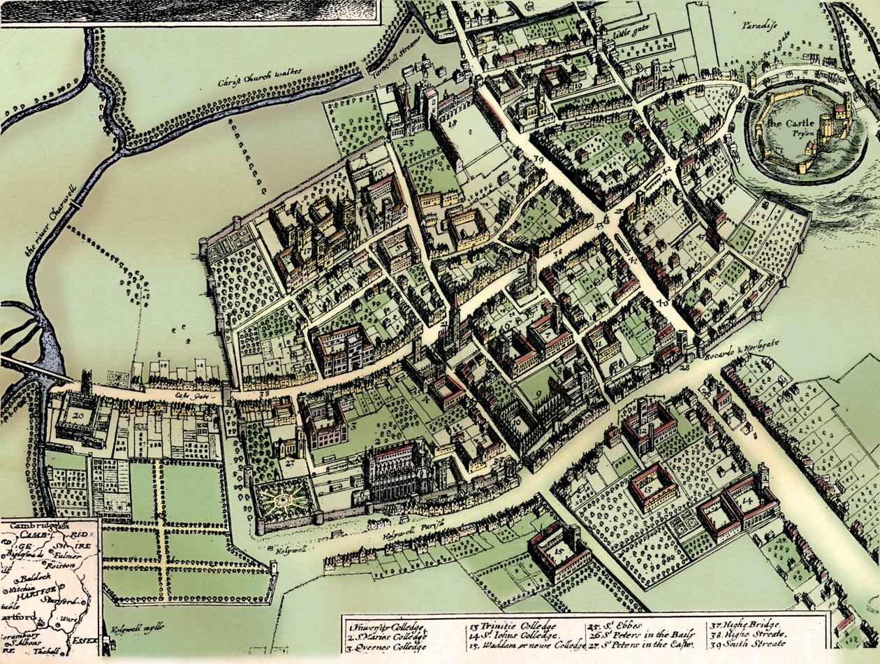 خطة هولارز لأكسفورد ، c1643 بواسطة وينسلوس هولار