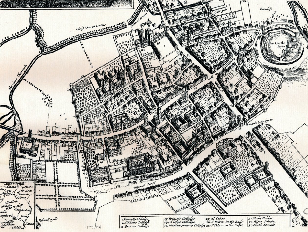 خطة هولارز لأكسفورد ، c1643 بواسطة وينسلوس هولار