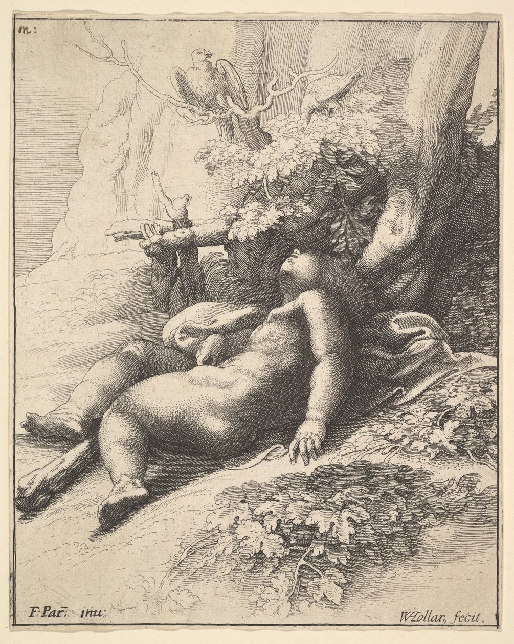 هرقل الرضع نائم ، 1625-1677. بواسطة وينسلوس هولار