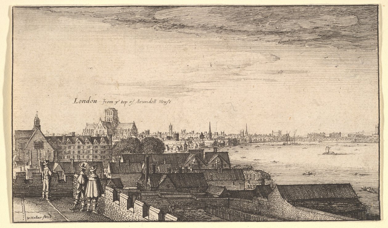 لندن من Arundel House ، 1643. بواسطة وينسلوس هولار