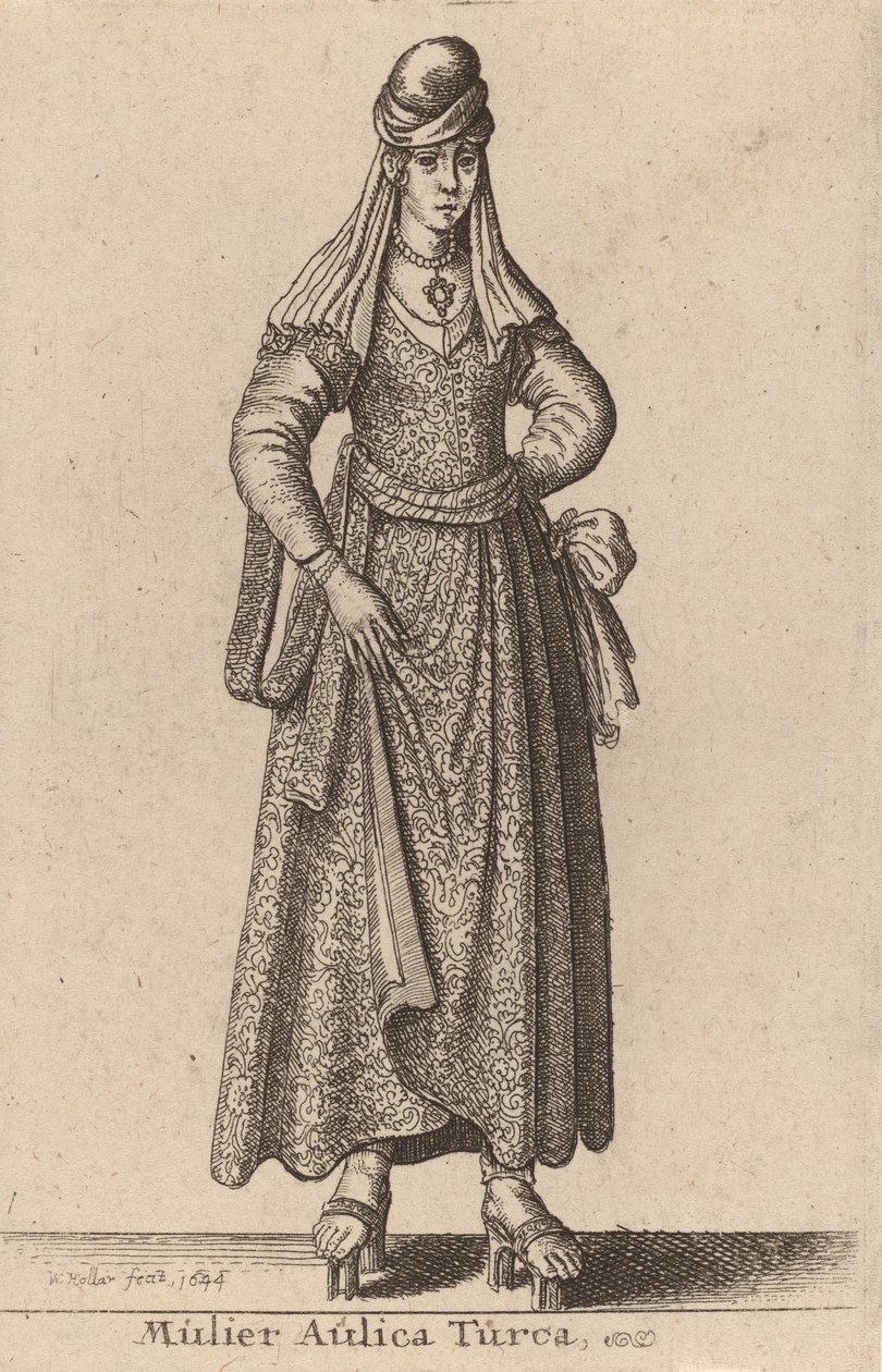 خطيب تركي ، 1644 بواسطة وينسلوس هولار