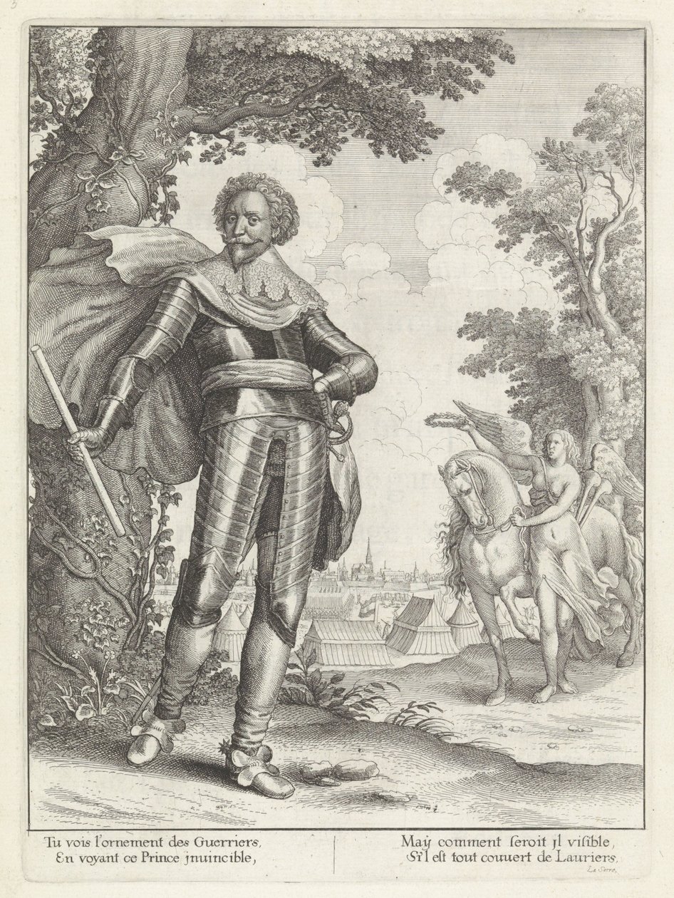 Portret van Frederik Hendrik ، prins van Oranje تاريخ دخول الملكة الأم للملك المسيحي إلى مقاطعات هولندا المتحدة. (عنوان المسلسل) بواسطة وينسلوس هولار