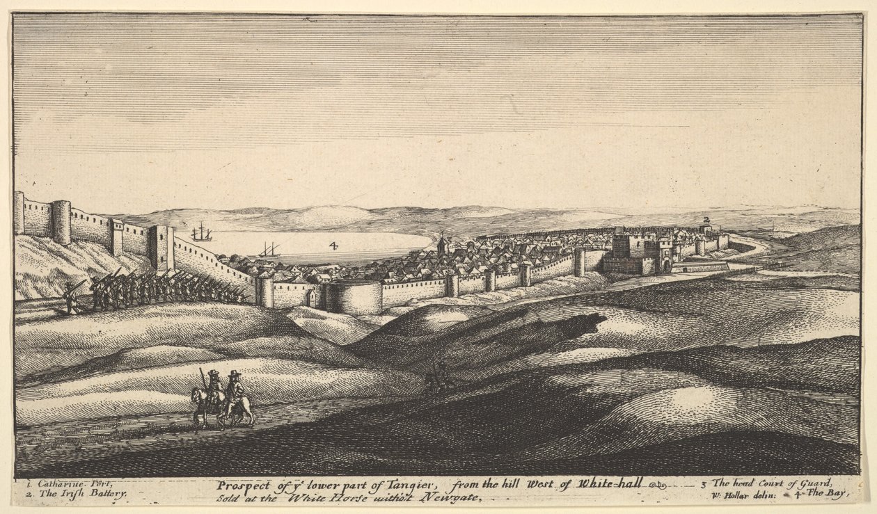 آفاق الجزء السفلي من طنجة ، كاليفورنيا. 1670. بواسطة وينسلوس هولار