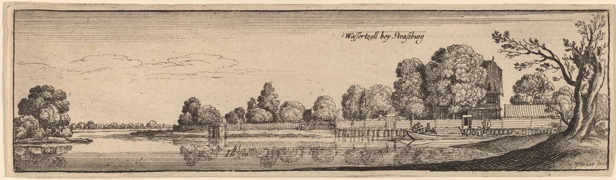 ستراسبورغ: A Toll House، c. 1632. بواسطة وينسلوس هولار
