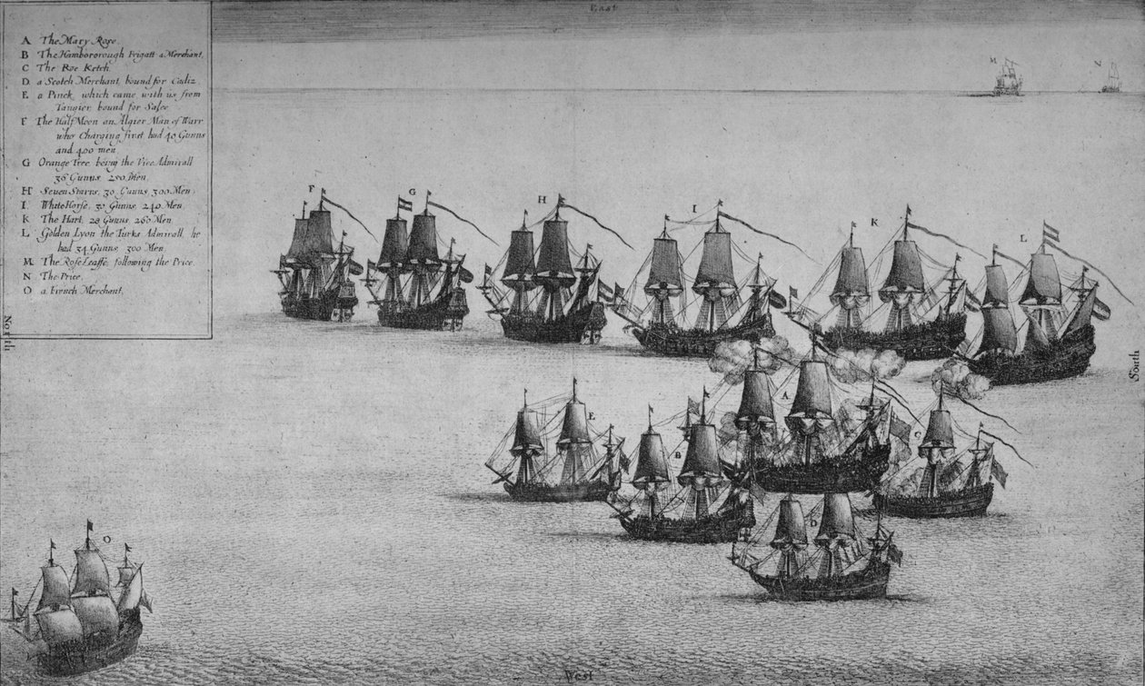 معركة ماري روز ، 1669 بواسطة وينسلوس هولار