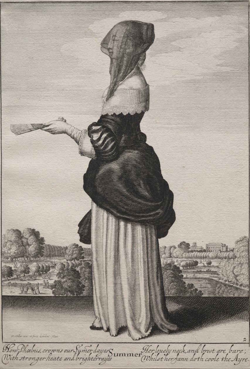 الفصول: الصيف ، 1643-1644. بواسطة وينسلوس هولار