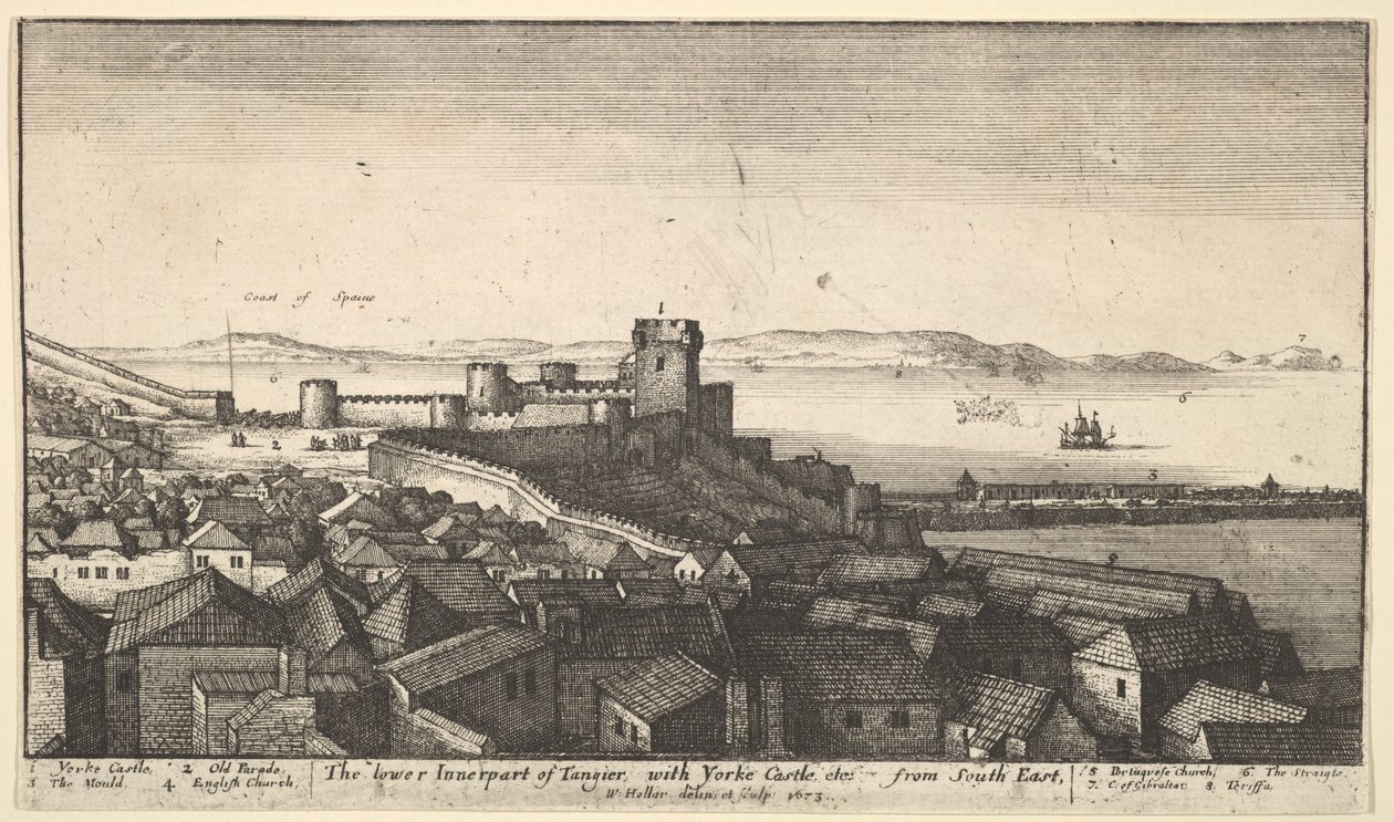 الجزء الداخلي السفلي من طنجة 1673. بواسطة وينسلوس هولار