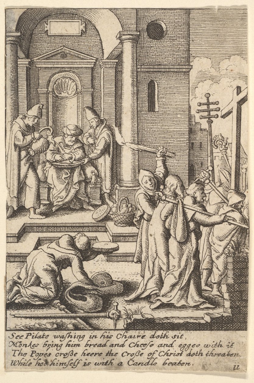 غسل اليدين ، 1625-1677 بواسطة وينسلوس هولار