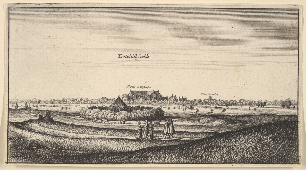 حقول توتهيل عدة أماكن ... احتمال جيد للغاية ، 1625-77. بواسطة وينسلوس هولار