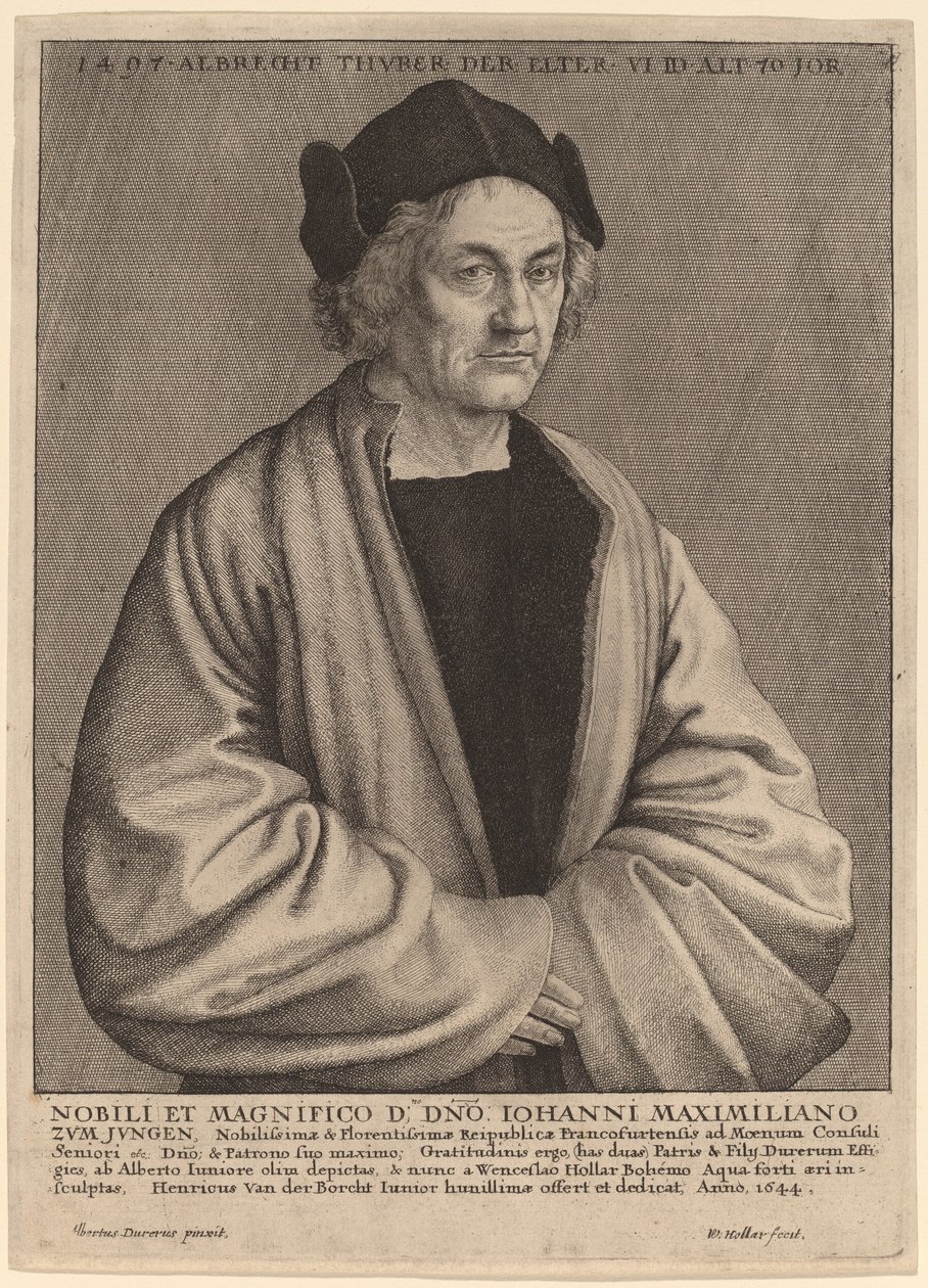 والد ألبريشت دورر بواسطة Wenceslaus Hollar بعد Albrecht Dürer