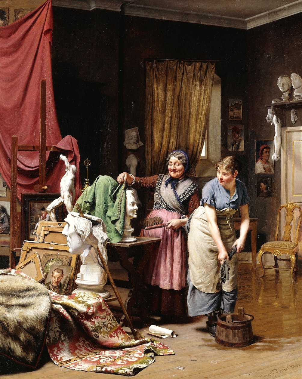 في الاستوديو ، 1882 بواسطة Wenceslaus Ulrik Tornoe