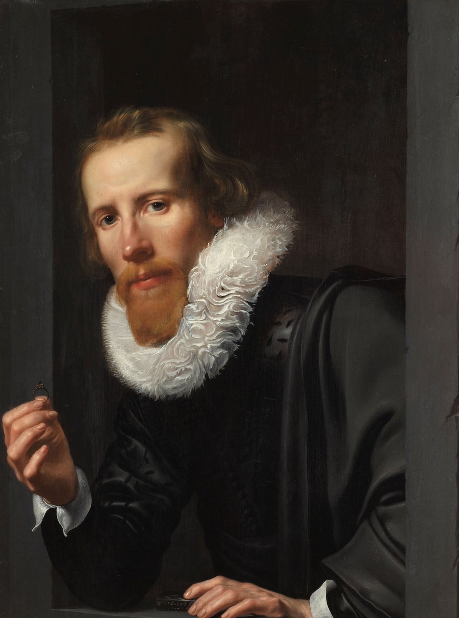 صورة لصائغ الذهب ، ربما Bartholomeus Jansz van Assendelft ، 1617 بواسطة Werner van den Valckert