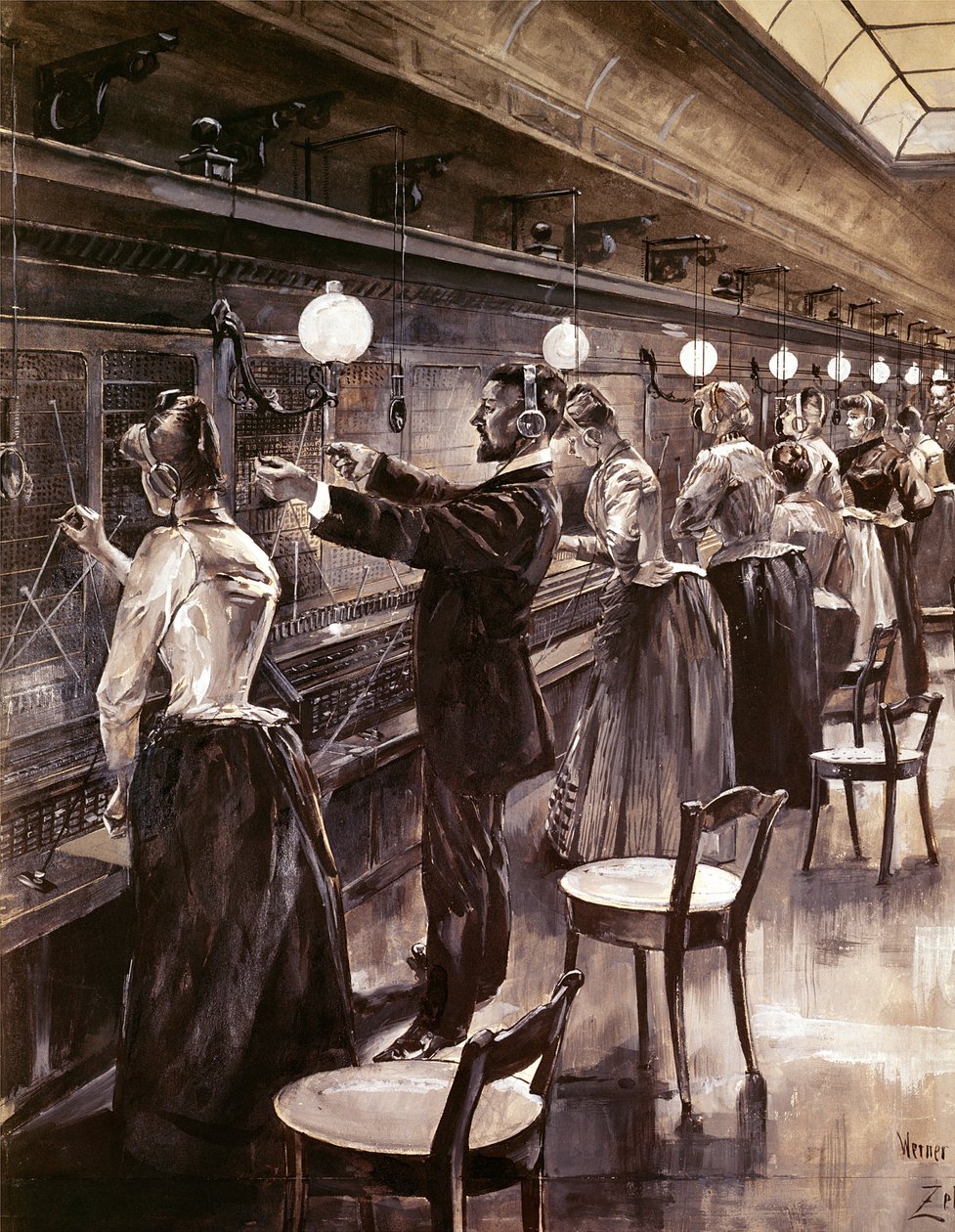 بورصة برلين المركزية ، c.1890 بواسطة فيرنر زهمي