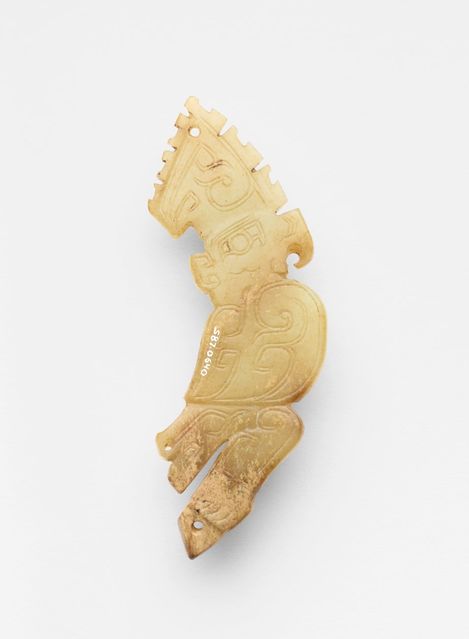 نهاية على شكل طائر ، حوالي 1300 - 1050 قبل الميلاد بواسطة اسرة تشو الغربية الصينية
