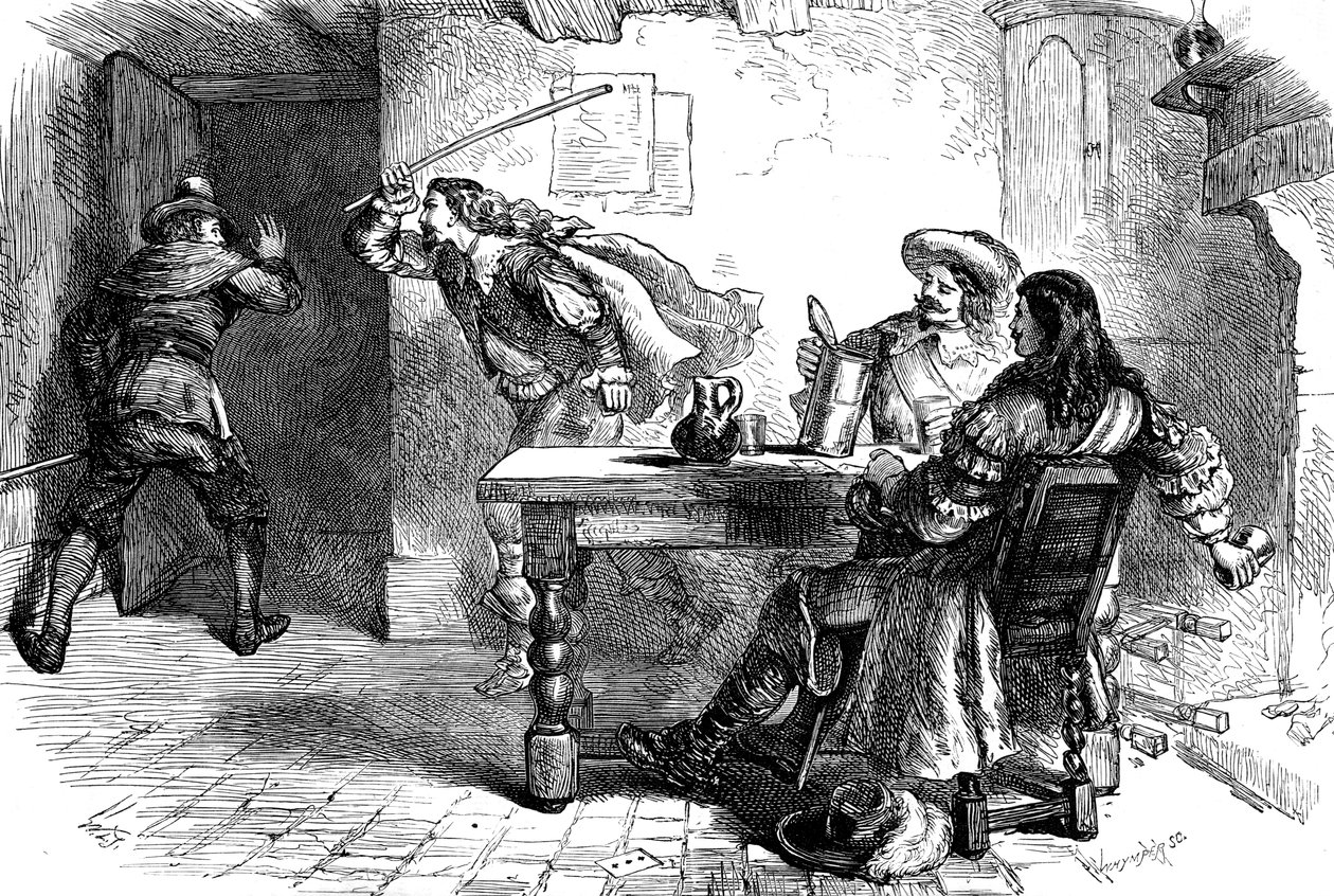 الشجار في تافرن تافين ، القرن السابع عشر c1880. بواسطة همسة