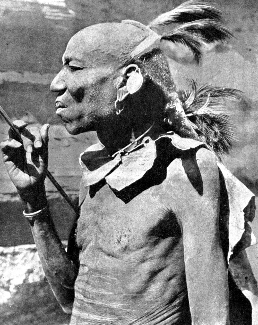 رجل من قبيلة توركانا ، كينيا ، إفريقيا ، 1936. بواسطة صور العالم الواسع