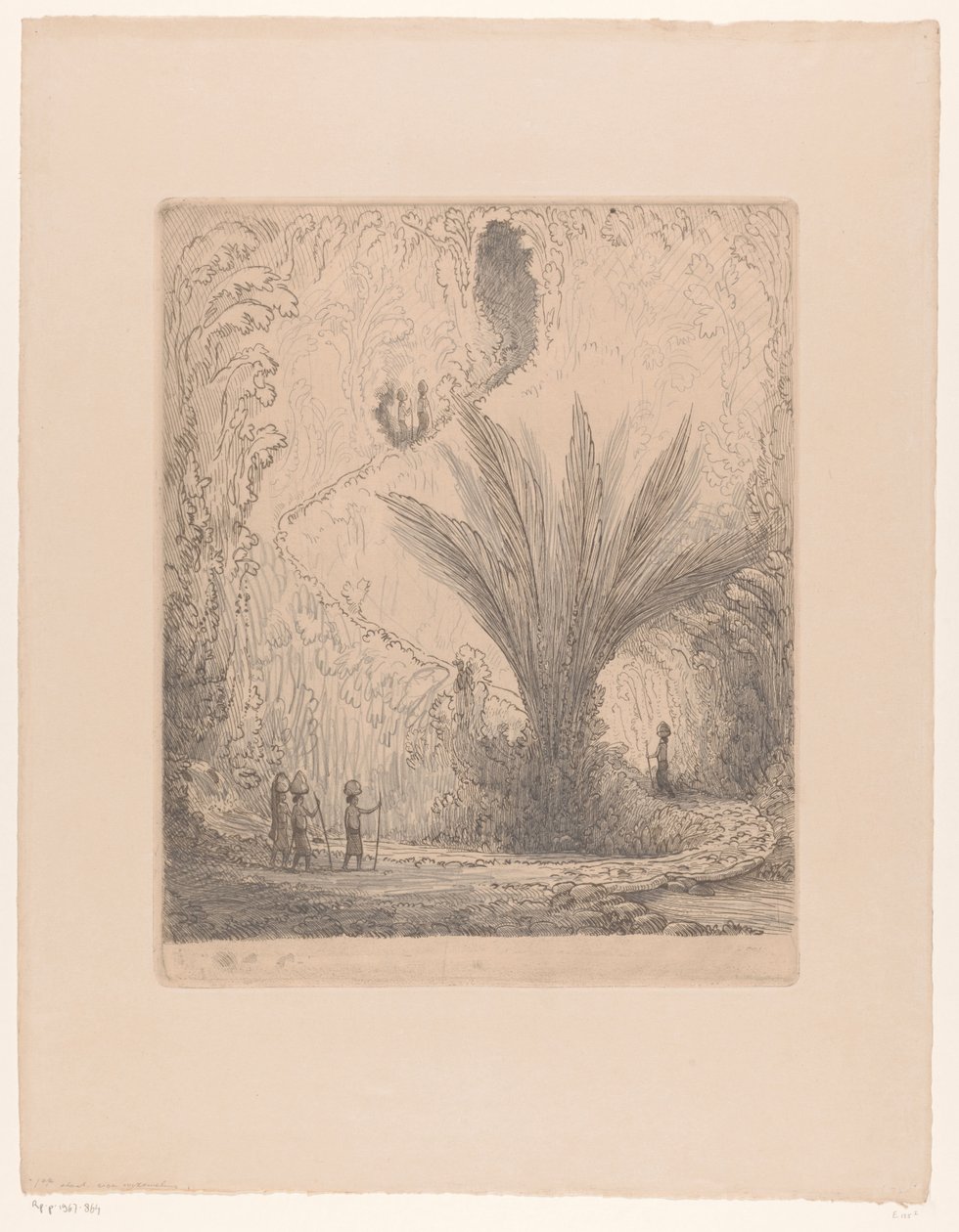 متضخم سفح الجبل مع نساء يحملن البضائع على رؤوسهن في الجبال (العنوان الأصلي) بواسطة Wijnand Otto Jan Nieuwenkamp