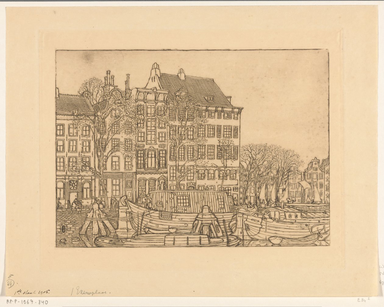 منازل على Prins Hendrikkade في أمستردام Prins Hendrikkade (العنوان الأصلي) بواسطة Wijnand Otto Jan Nieuwenkamp