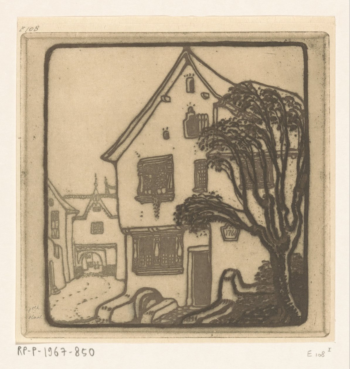 شارع في بلدة على نهر موسيل On the Moselle (العنوان الأصلي) بواسطة Wijnand Otto Jan Nieuwenkamp