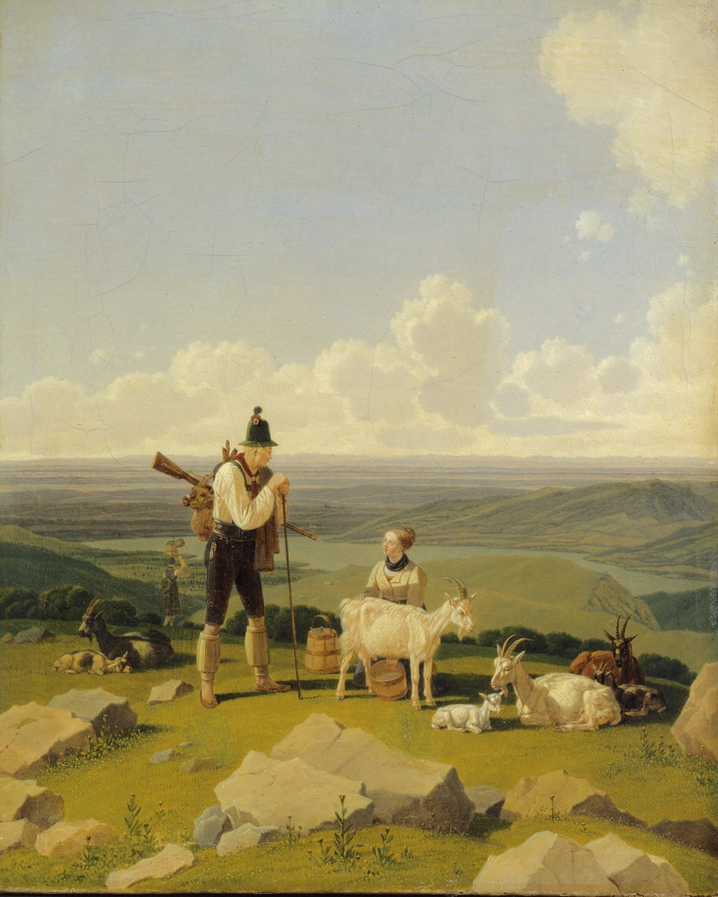 صائد الغزلان ، 1826 بواسطة فيلهلم ألكسندر كوبيل