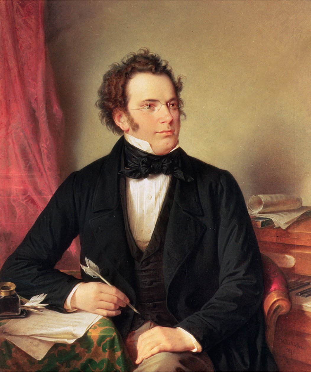 فرانز بيتر شوبرت (1797-1828) بواسطة فيلهلم أوغست رايدر