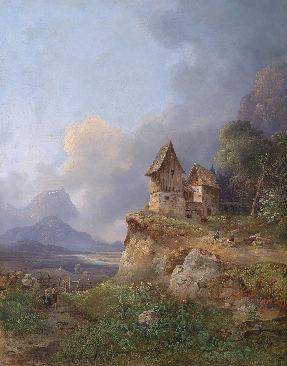المناظر الطبيعية الواسعة في Salzkammergut بواسطة فيلهلم شتاينفيلد