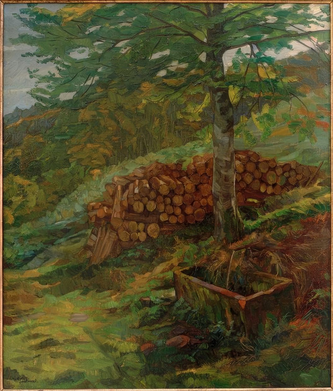 نافورة Siegfried في Odenwald بواسطة فيلهلم تروبنر