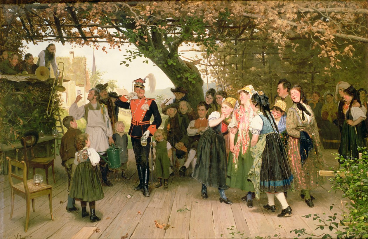 عند الإجازة 1883 (زيت) بواسطة فيلهلم زيمر
