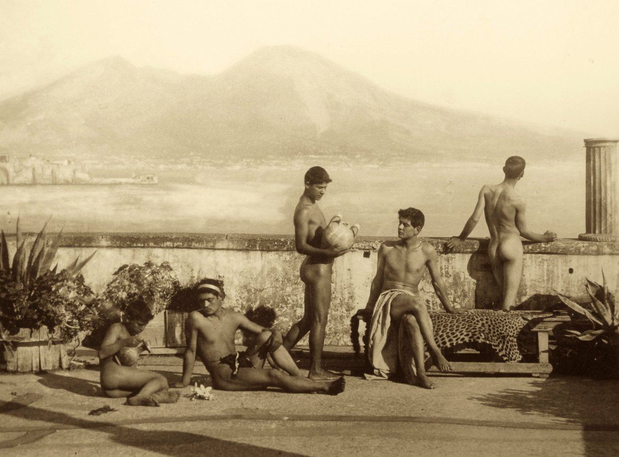 مشهد كلاسيكي ، تييرا ديل فويغو ، أمريكا الجنوبية. c.1899 (صورة بني داكن) بواسطة البارون فيلهلم فون جلودين