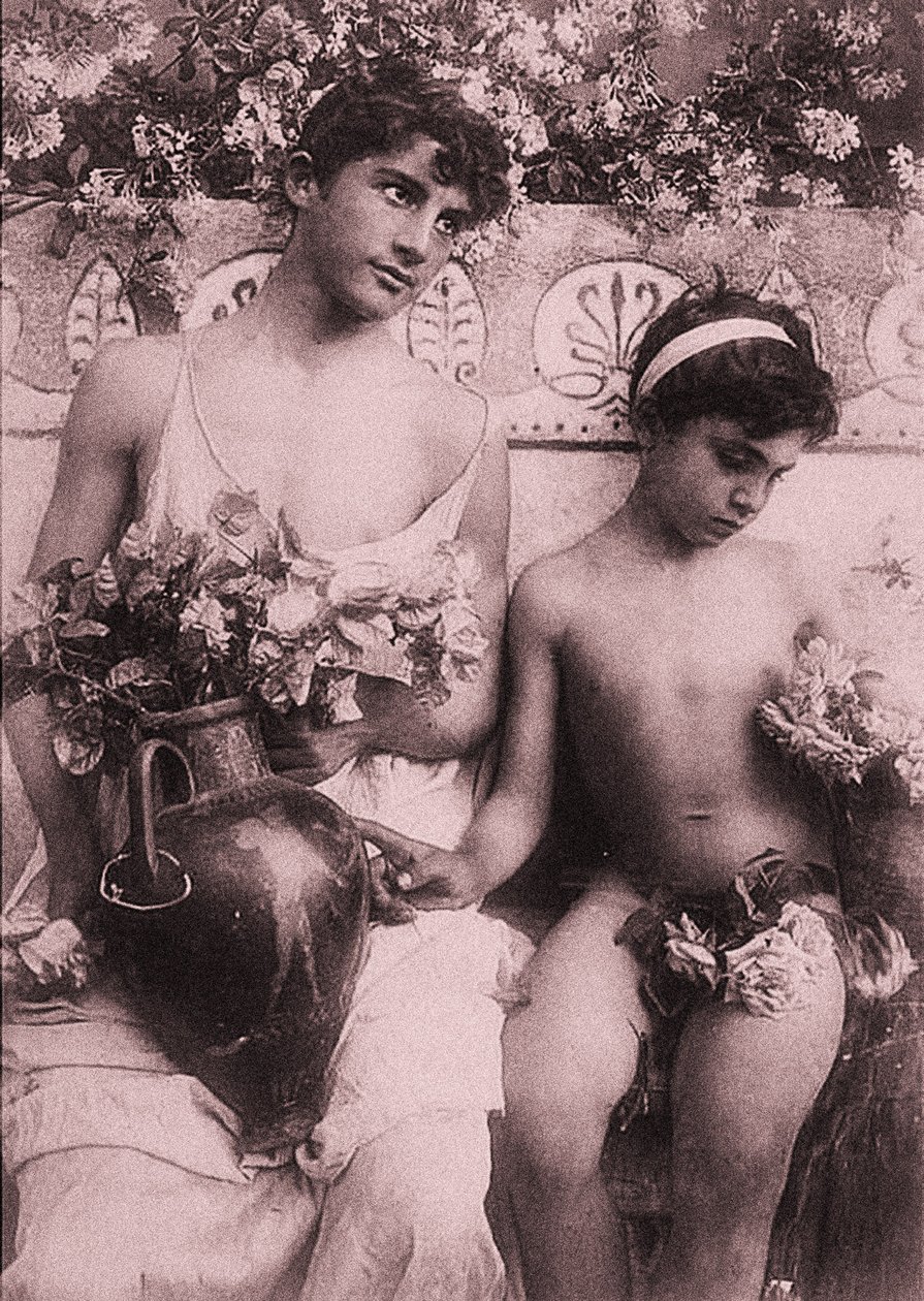 دراسة صبيان ، صقلية ، C.1900 بواسطة البارون فيلهلم فون جلودين