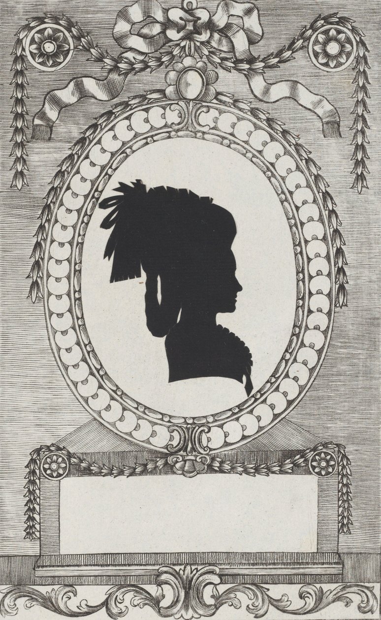 صورة ظلية للكونتيسة لودروني ، 1784-1834. بواسطة فيلهلم أكرمان
