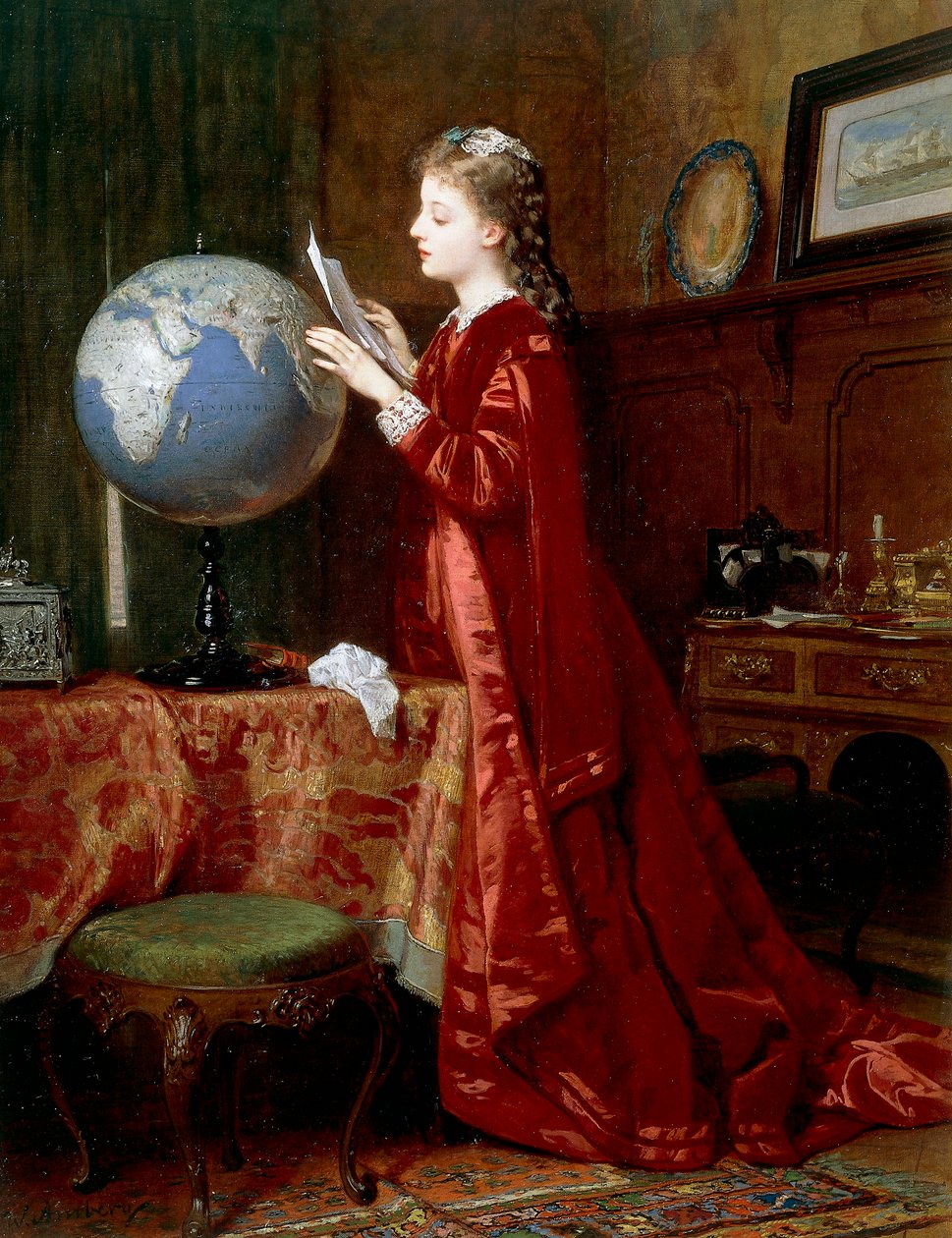 أماكن بعيدة ، بواسطة ويلهلم أمبرج (1822-1899) ، زيت على قماش ، 84x63 سم ، ألمانيا بواسطة فيلهلم أمبرج