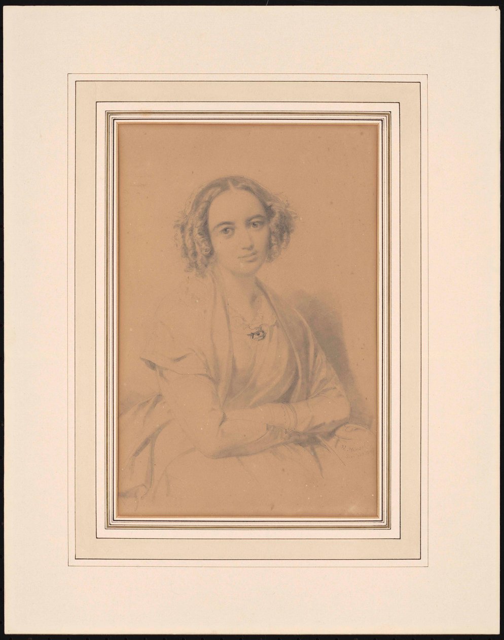 صورة الملحن Fanny Hensel née Mendelssohn 1805-1847، 1847. بواسطة فيلهلم هينسل
