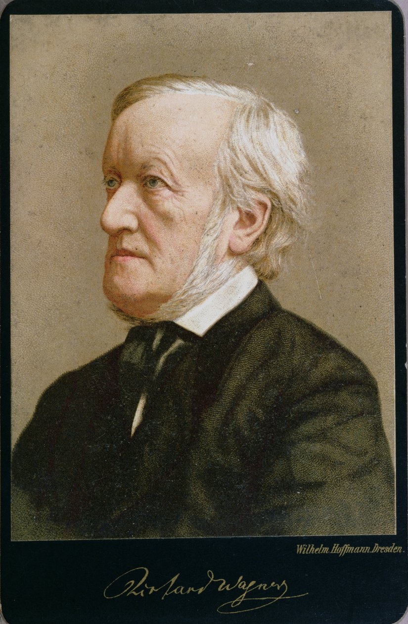 صورة ريتشارد فاجنر (1813-1883) (صورة ملونة) بواسطة فيلهلم هوفمان