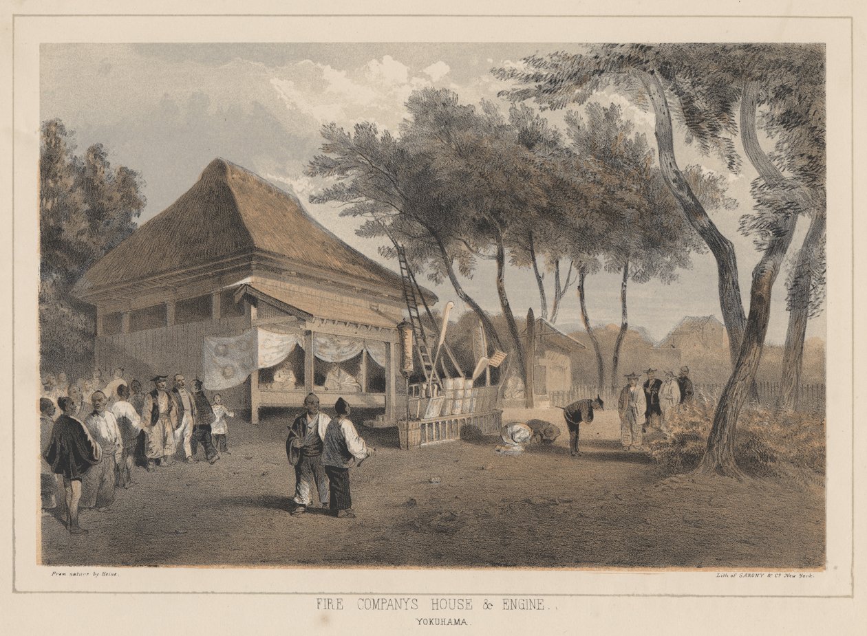 بيت شركة النار وشركة المحرك ، نقل ، 1855 بواسطة فيلهلم جوزيف هاينه