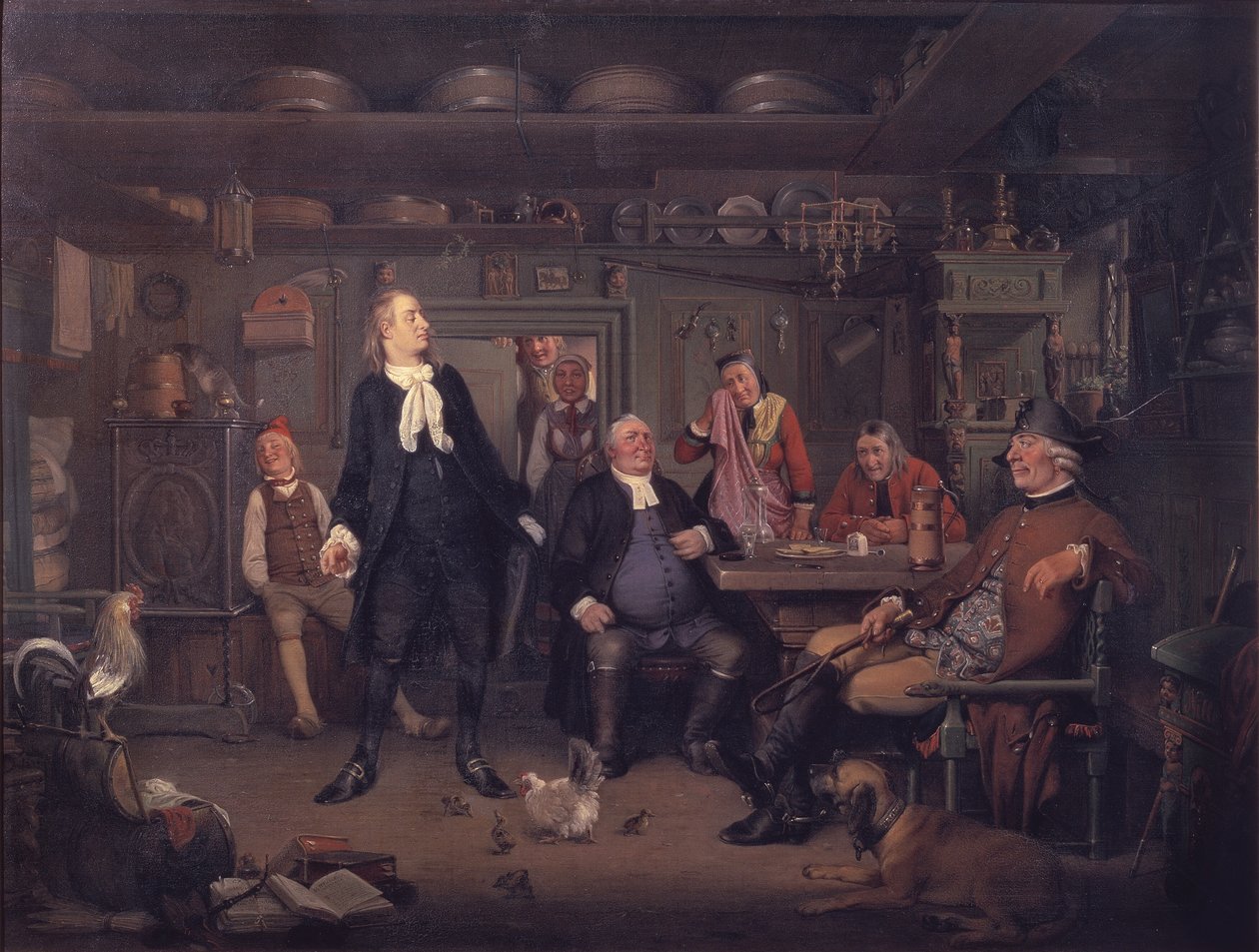 من Ludvig Holberg's "Erasmus Montanus" ، الفصل الثالث ، المشهد 3 بواسطة فيلهلم مارستراند