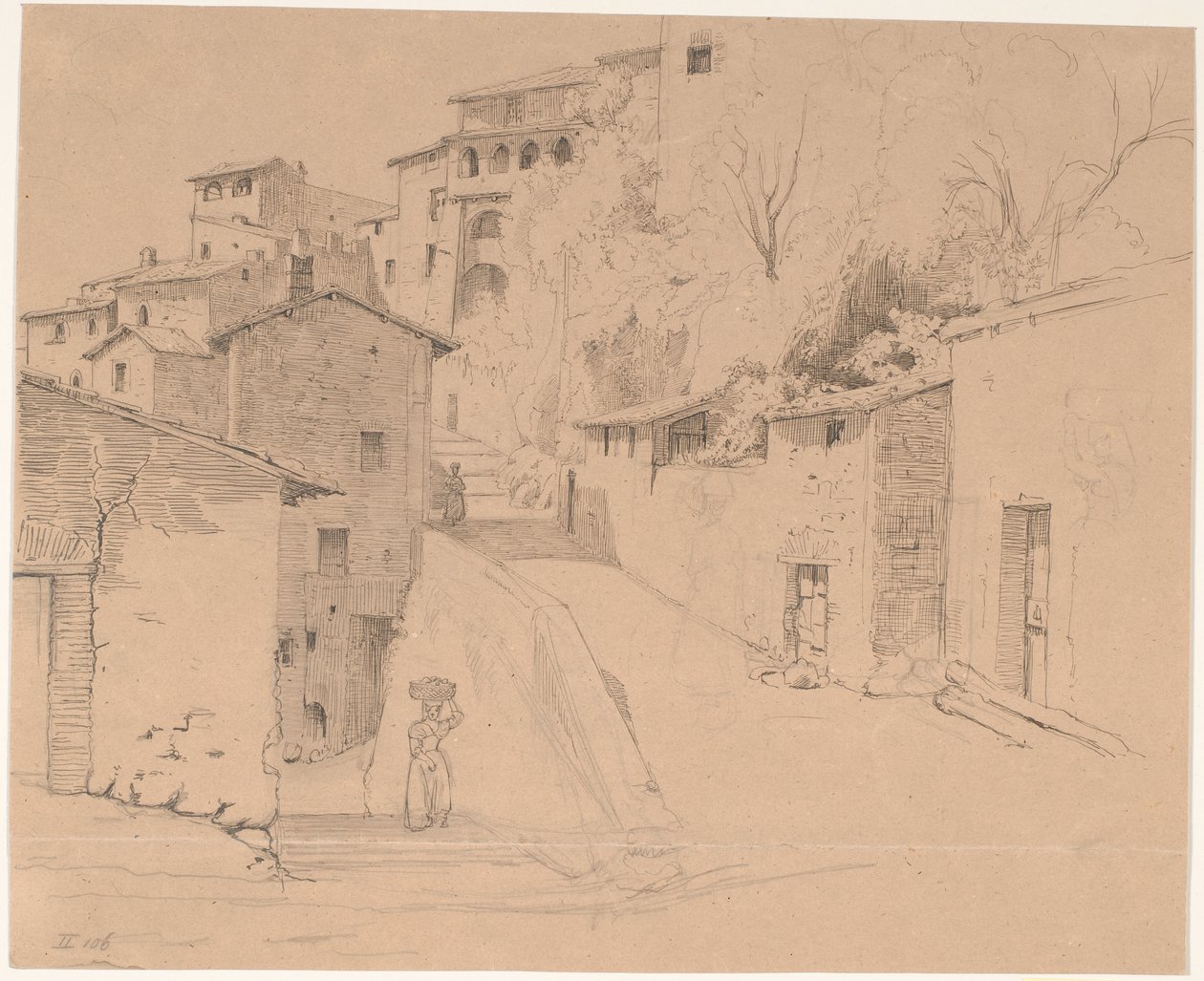 Via Piave med La Porta Su i Olevano Romano بواسطة فيلهلم مارستراند